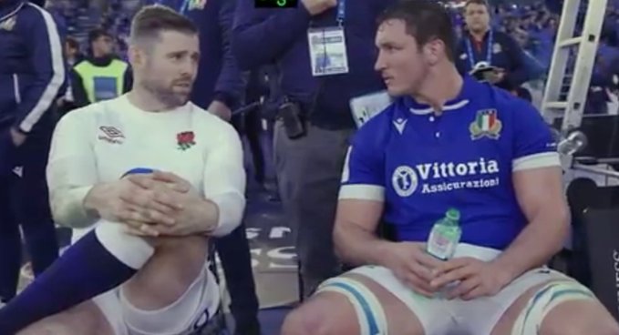 Daly: How's the spaghetti supposed to fit in the pan if you don't break it?

Lamaro:

#ITAvENG #SixNations