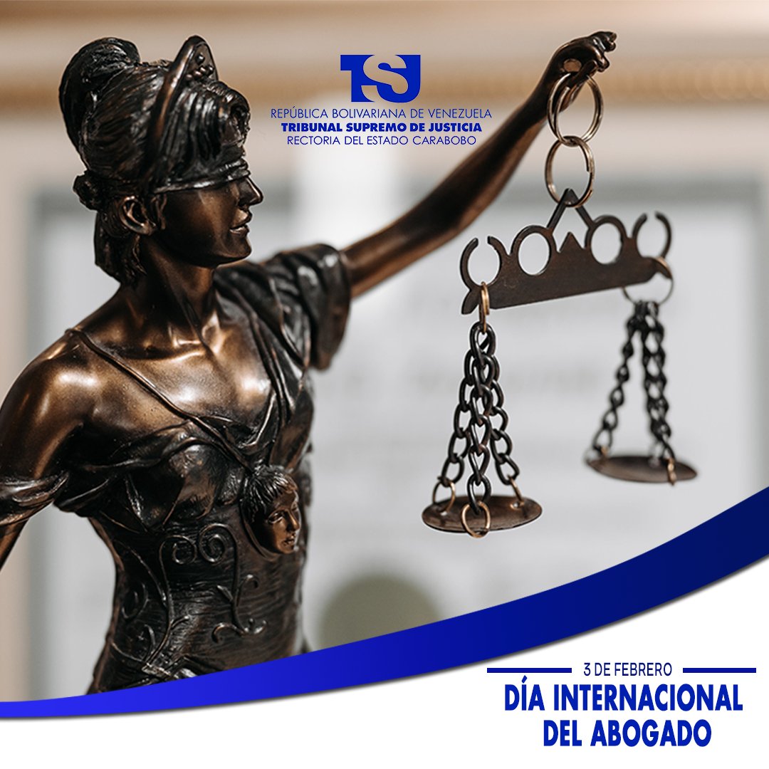La familia judicial que integran la Rectoría Judicial y el Juzgado Superior Primero celebra el Día Internacional del Abogado. 
En esta fecha conmemorativa, reconocemos a las y los profesionales del derecho que trabajan diariamente por fortalecer el sistema de justicia venezolano.