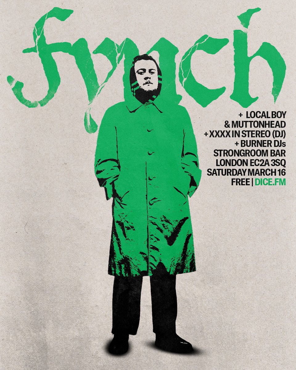 SimplyFYNCH's tweet photo. LONDON POSSE!

Myself and the Burner Records crew are going to be in your area for a FREE gig on March 16th in the Strongroom Bar in Shoreditch ☘️

Link for the freebies are here: https://t.co/BqH6bkjl4S

GET INVOLVED!

MORE ANNOUNCEMENTS SOON!

'YOUNGFELLA' OUT MARCH 1ST! https://t.co/aUNRpZSMye