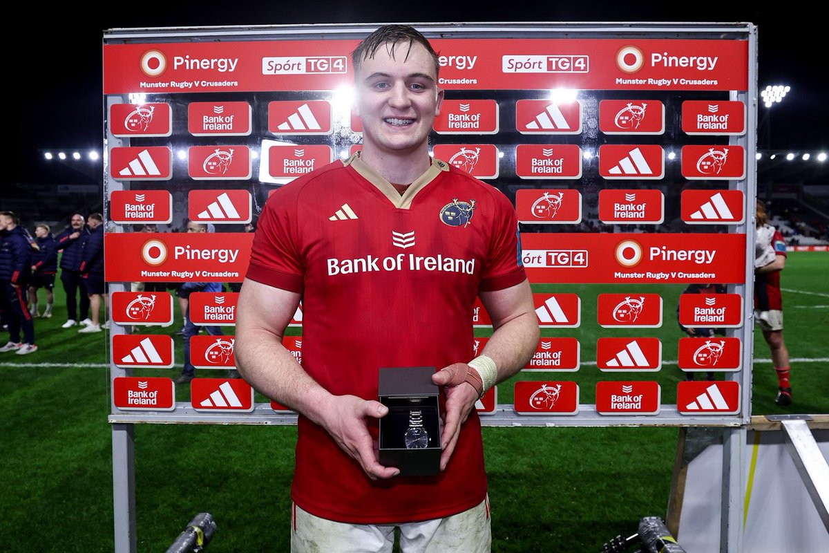 A big congratulations to Gavin Coombes who was tonight’s @Pinergy Player of the Match 💪

Great shift, Gav! 

#MUNvCRU #MunsterInThePáirc #SUAF 🔴