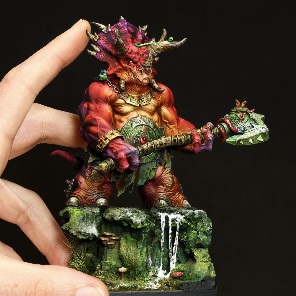 youtu.be/7o05inaMwVQ?si…

Here I bring you one of the most epic projects I have ever painted. You could say it’s Jurassic Art? 😜
The video is available on YouTube and we will be creating the step by step tutorials on my Patreon channel soon. #seraphon #warhammer