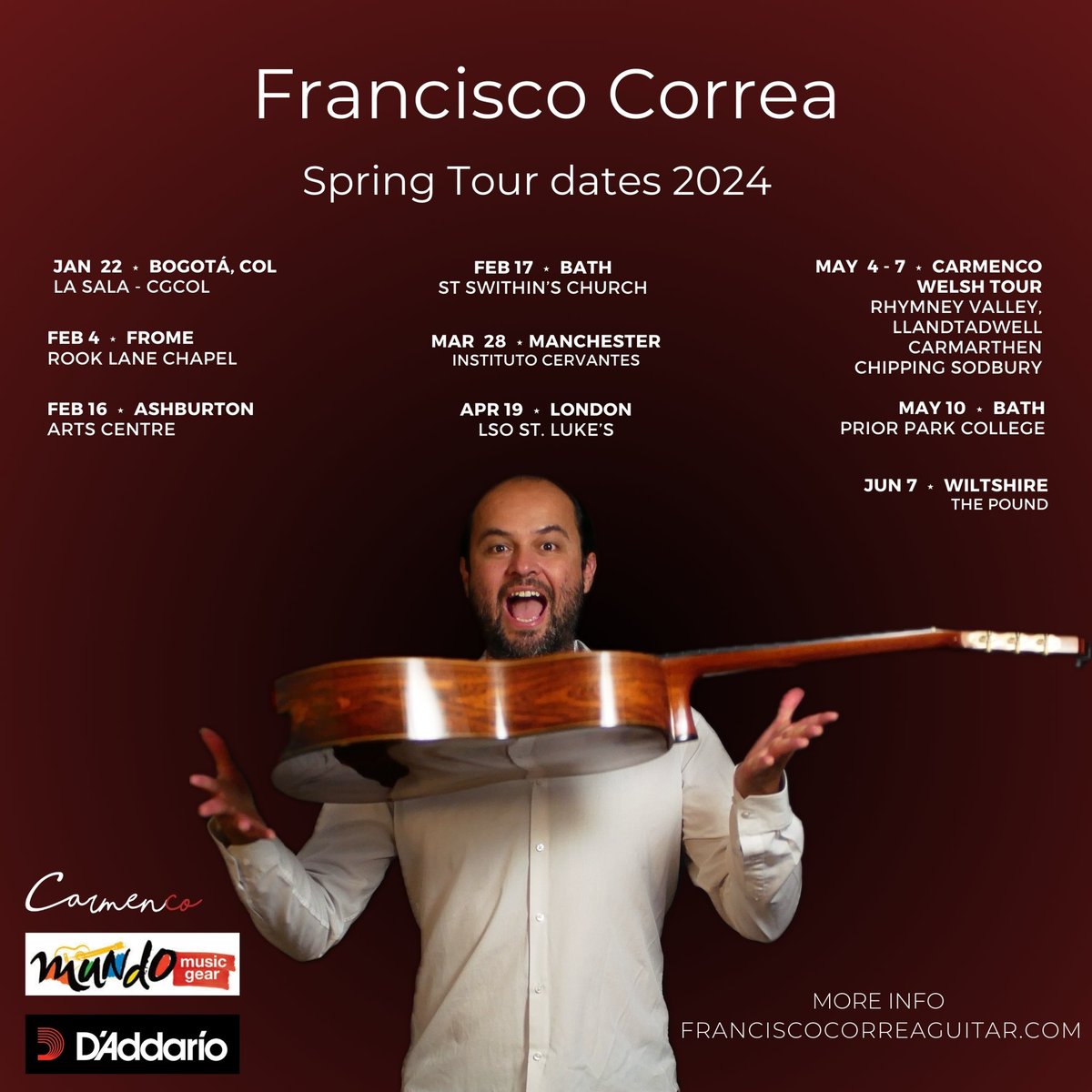 Some gigs coming up! 
Hope to see many of you dear friends on the road 🛣️ 
😎
#touringadventure #touringmusician #guitar #violao #guitarporn #guitare #gitar #ontheroadagain 
<a href="/DaddarioandCo/">D'Addario</a> <a href="/MundoMusicGear/">Mundo Music Gear</a>