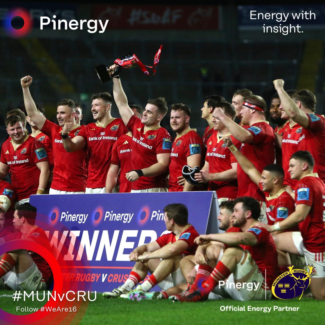 What a night at Páirc Uí Chaoimh! 
 
Munster won the Clash of the Champions, edging out Crusaders 21-19.

Gavin Coombes was the Pinergy Player of the Match, scoring two tries on a truly special occasion. 

#MUNvCRU #MunsterInThePairc #SUAF🔴 #WeAre16 #PoweringTheDifference