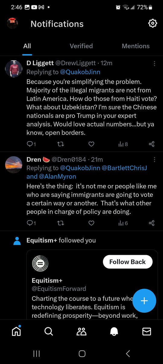 QuakobJinn's tweet image. Homie deleted that post super quick 

Don't worry, @DrewLiggett. I took a screenshot 

Put down the narratives and look at the facts

#MakeAmericaThinkHarder