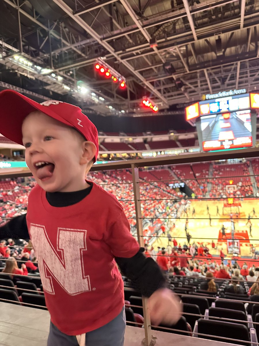 Little man’s turn to see the #Huskers!