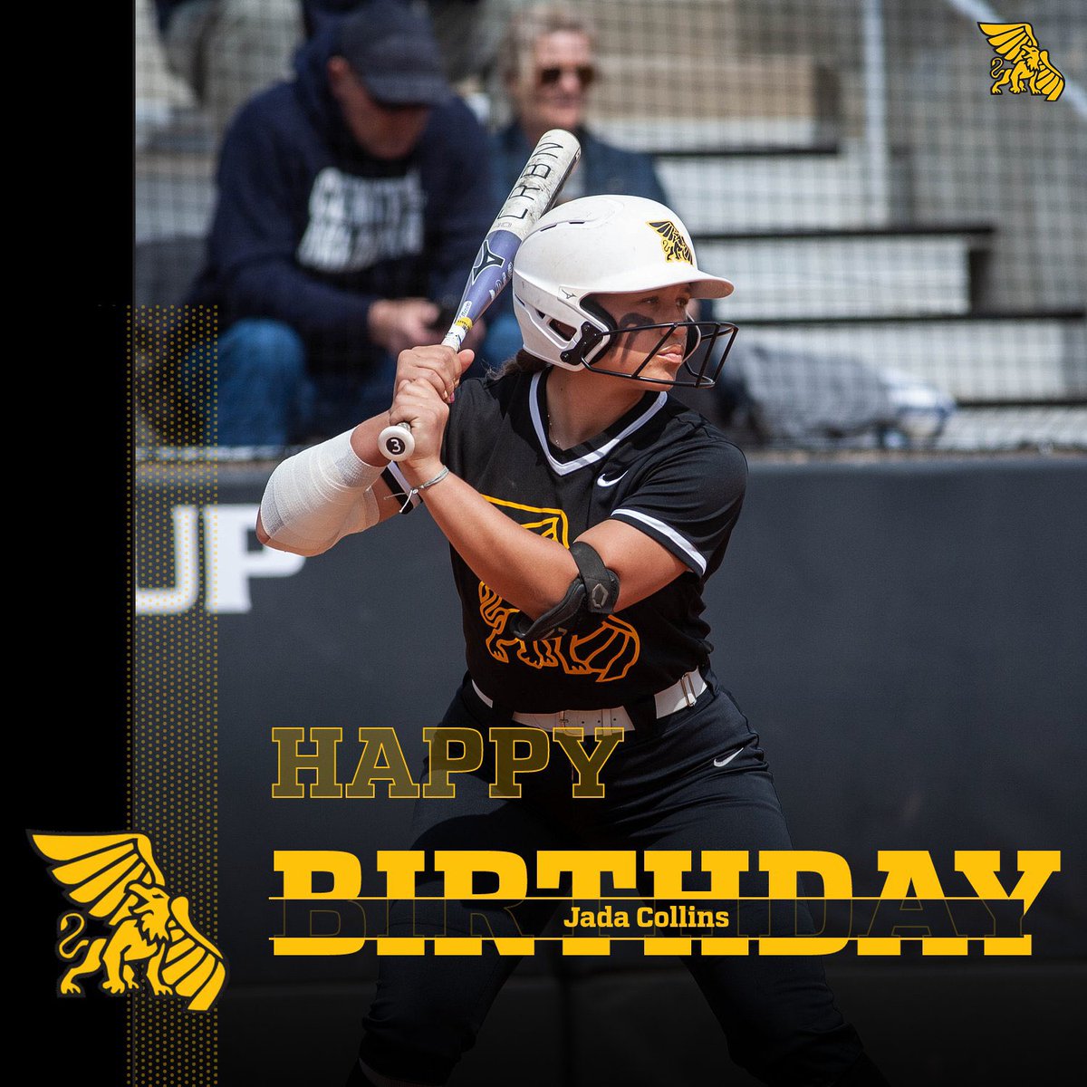 GriffonSoftball's tweet photo. Wishing a happy birthday to junior infielder, Jada Collins &amp; junior outfielder, Taylor Jones!! 

We hope you have the best day!! 💛 https://t.co/YhnhrPw3L4