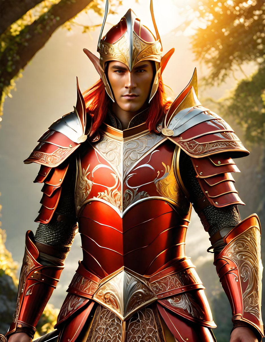 zero2zedGaming's tweet photo. Elven Elegance Warriors Adorned in Gold and Crimson Armor #armor #armoured #elves #elf #fantasy #fantasyart #armour #ElvenElegance #GoldArmor #RedArmor #ElvenWarriors #ArmorDesign #ai #digitalart #art #artificialintelligence #aigenerated #generativeai #machinelearning https://t.co/lfPqumkxb8