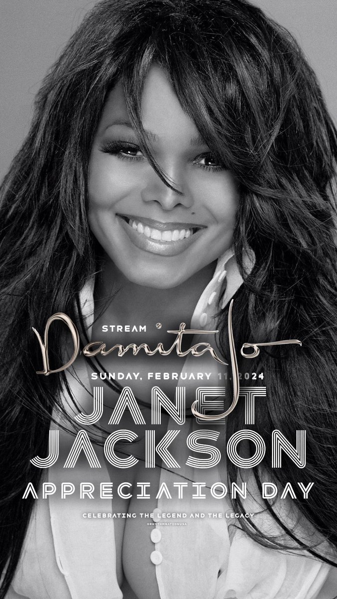 📌 MARK YOUR CALENDAR:
#JanetJacksonAppreciationDay #February11