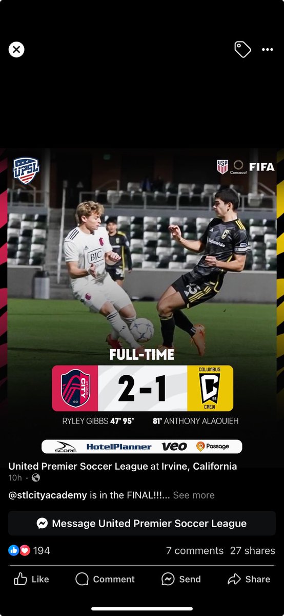 howellsoccer's tweet photo. Congrats to former HS players Faupel of @howellsoccer - pictured, and Gibbs of ⁦@FZSouthsoccer⁩ with the brace to help City USPL to the national title match. https://t.co/2QndLZYPpB