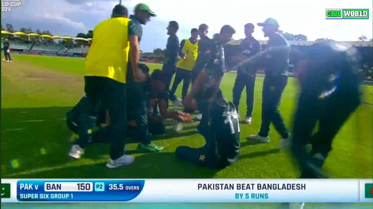Into the semis, our boys did it in the end 🙌🔥 #PAKvsBAN 
#U19WorldCup