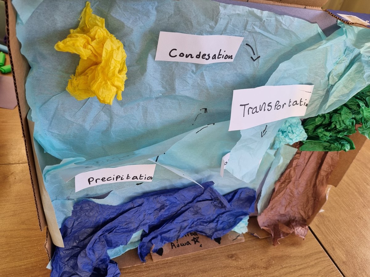 MissKhatun2's tweet photo. Year 4 enjoyed showcasing their learning of the water cycle by creating a model demonstrating the 4 key stages. @HeadLHS @GeographyLHS23 @LHS_Watford https://t.co/jSVZQx1pP4