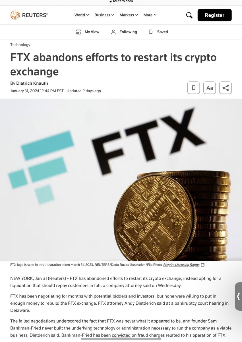 JohnReedStark's tweet photo. FTX Goes Chapter 7 — and FTX Bankruptcy Lawyers Are Probably Heading to the Beach in 2024

The FTX bankruptcy team’s lawyers should send thank you notes to all FTX customers. Why? Because thanks to the FTX customers, each member of the FTX legal bankruptcy team can now probably afford to buy a new beach house in 2024. 

As I predicted over a year ago, a Chapter 11 reorganization of FTX was never going to happen. It’s like attempting to reorganize a cross between Murder Incorporated, The Cali Drug Cartel and Madoff Investment Advisory Services.

Yet the FTX bankruptcy team (charging tens, perhaps even hundreds of millions of dollars and laughing all the way to the bank), still insisted upon trumpeting the shameless folly that FTX could somehow triumphantly return and become a regulated, thriving financial firm.

Now, one year later, per a Reuters report, after all of the posturing, FTX is apparently going to carry out a Chapter 7 liquidation after all. https://t.co/En32UUEe5V

Dare I ask this question: How much in legal and consulting fees were scavenged from the rotting corpse of FTX before coming to this patently obvious conclusion? 

Specific details vary but per some reports, the FTX bankruptcy legal and other experts have charged an average of $1800 per hour ($2375 per hour for top law firm partners); have earned up to $1.5 million in fees per day; and have earned total fees to date of close to $250 million ($225 million reportedly through November 2023). 

One law firm handling the FTX bankruptcy will generate so much revenue that even if the firm took no other engagements last year, the firm would still rank among the 200 largest law firms in the U.S. All those fees to tell us what we already knew — that FTX should be liquidated and not reorganized.

I’m not a bankruptcy lawyer and, more importantly, I’m not opposed to experienced lawyers earning a good living at their trade (I want a beach house too). 

But having taught at both Georgetown and Duke law schools for 20 years and having worked within the juxtaposition of cyber, business, law and technology for over 35 years – these fees seem a tad excessive to say the least and a Chapter 11 plan seemed pure fantasy. 

No matter what the FTX customers ultimately get back, the Stark reality is that this was highway robbery of highway robbers.