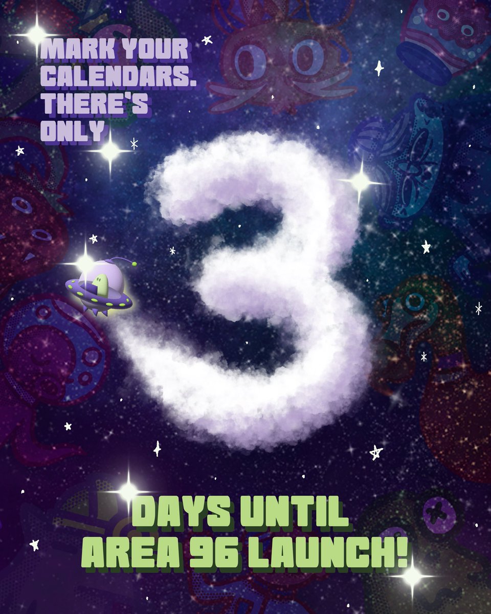 Buckle up, Earthlings! The countdown has begun—3 days until Area 96 beams into your devices! 🛸

#area96  #dontdropthesandwich #multiplayer #mobilegame #gamedev #indiedev #indiegame #3moredays #launchday