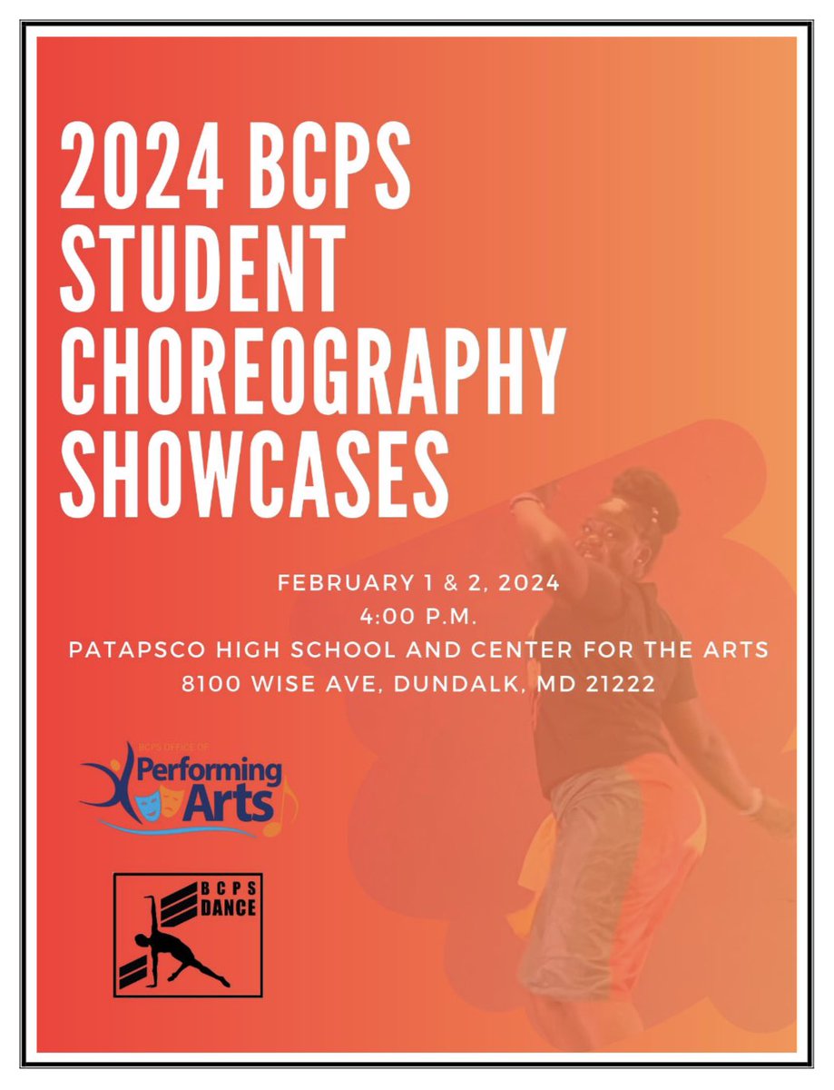 Congrats to our <a href="/BaltCoPS/">Baltimore County Public Schools</a> student choreographers (pictured) whose work was featured in the 2024 BCPS Student Choreography Showcase! Thx <a href="/PatapscoHSCFA/">Patapsco High School</a> for hosting. Workshops/adjudication facilitated by <a href="/ClancyWorks/">ClancyWorks Dance</a> - 2 full days of dance with 150+ students <a href="/BCPSDance/">BCPS Office of Dance</a> <a href="/dtpilate38/">Darryl Pilate</a>