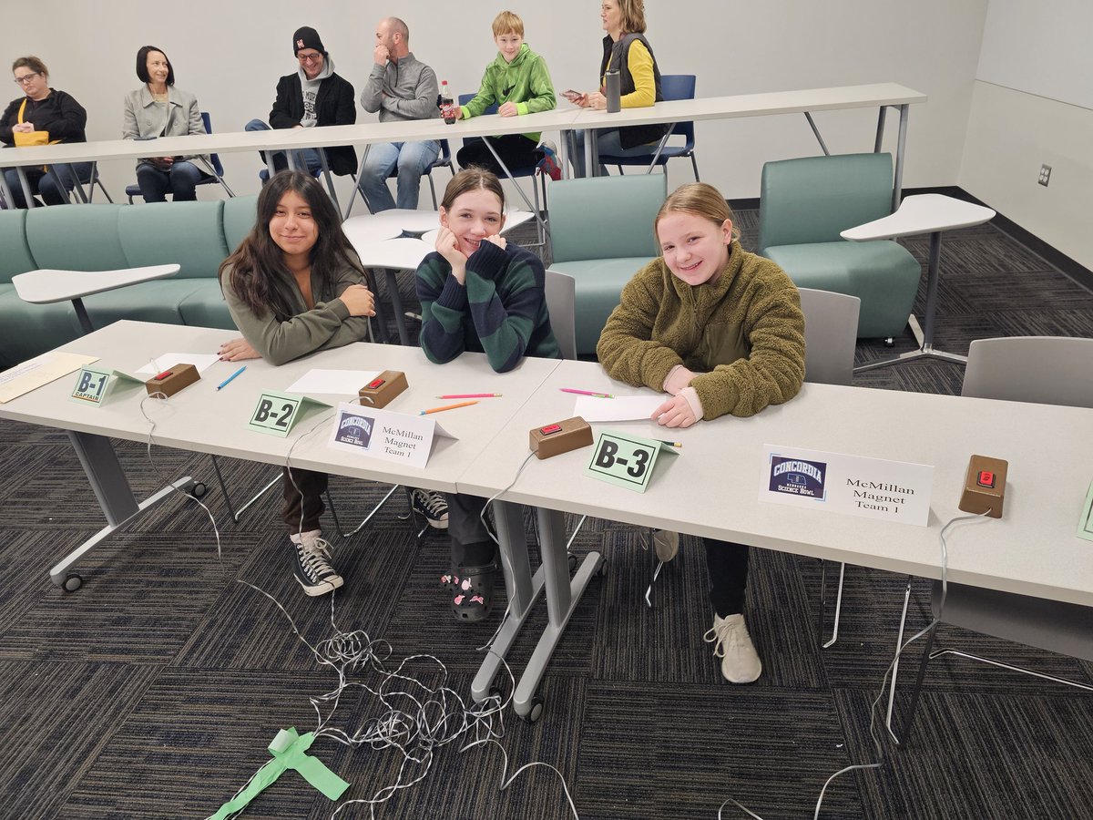 Just another competition on a Saturday  <a href="/cunebulldogs/">Concordia Bulldogs</a> for the Nebraska State Science Bowl. <a href="/OPS_McMillan/">OPS McMillan Middle</a> @OPS_MacPrncpl