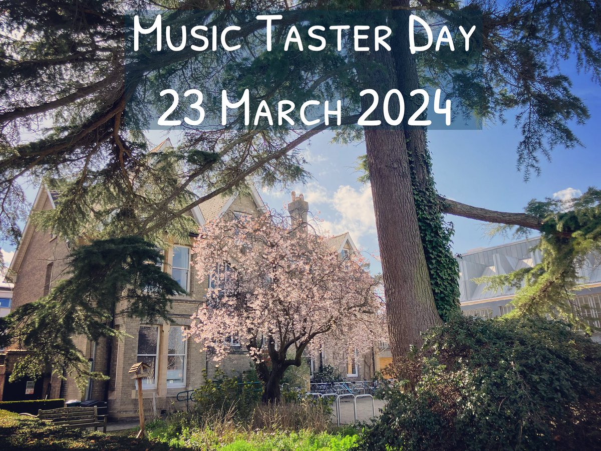 In Yrs 11 or 12, at a state school &amp; thinking of studying Music at Uni? Join us on 1 July for our free, in-person Taster Day- a great chance to explore just how rich &amp; varied the study of music can be &amp; to have your ?s answered by staff &amp; current students! mus.cam.ac.uk/applicants/und…