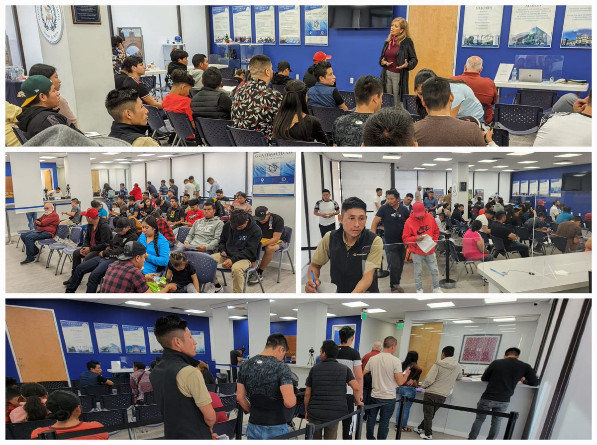 ConsGuateMiami's tweet image. @ConsGuateMiami @MinexGt sirviendo a la comunidad guatemalteca durante la jornada de sábado consular de febrero de 2024, para que realicen sus gestiones de documentación y brindándoles orientacion migratoria. #AquíParaTi