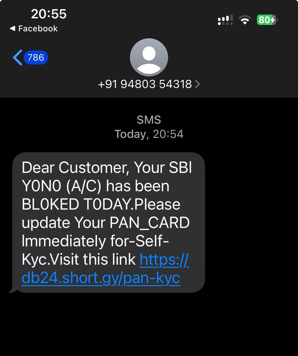 Fraud message alert <a href="/TheOfficialSBI/">State Bank of India</a> <a href="/StaySafeOnline/">National Cybersecurity Alliance</a> <a href="/Cyberdost/">CyberDost I4C</a>