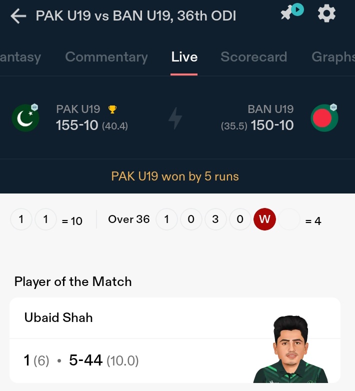 Good winning by Pakistan
Pakistan U19 team Qualify for semi final ♥️💯
#PAKvsBAN 
#ubaidshah 
#shahbrother