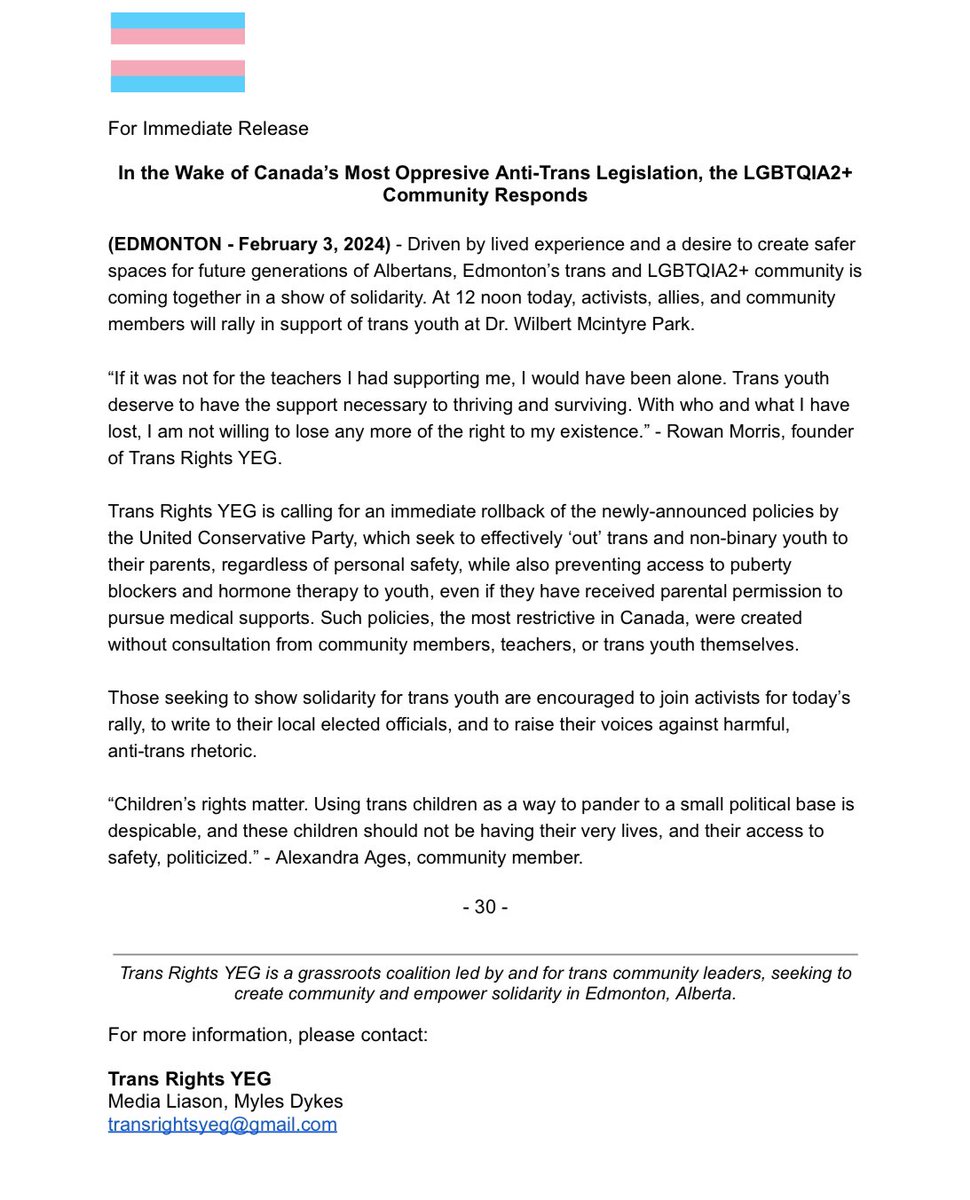 Trans rights yeg tweet media