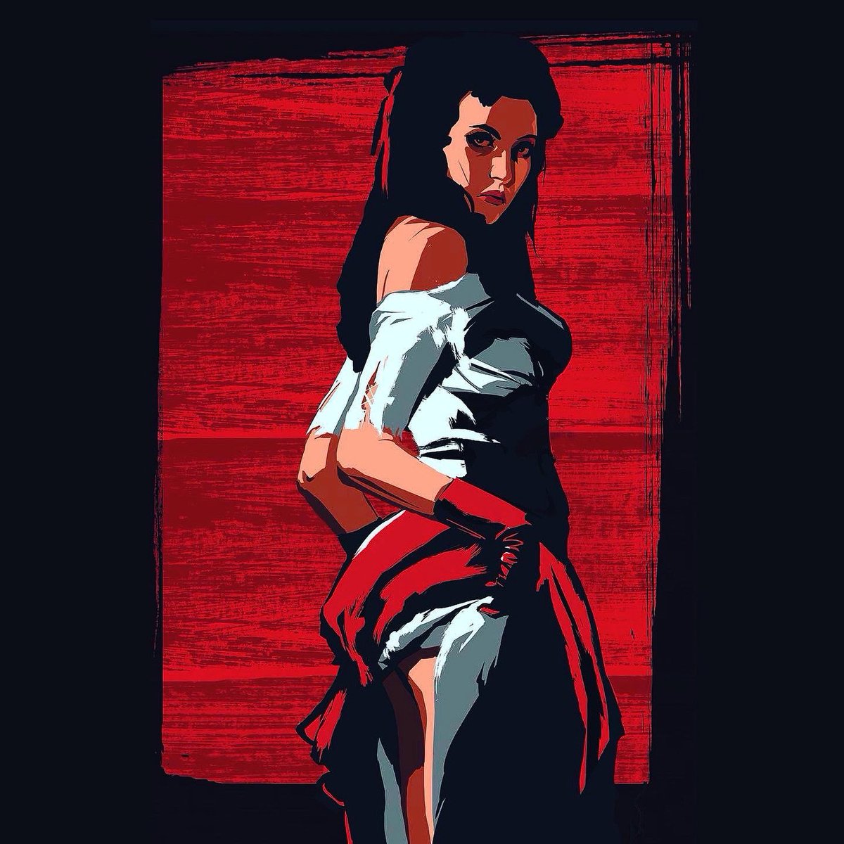 iamstephenbliss's tweet photo. The original Red Dead style. A few magazine covers, spreads, etc used this style, then more color was added to the later artworks. https://t.co/yMzTBmpQjm