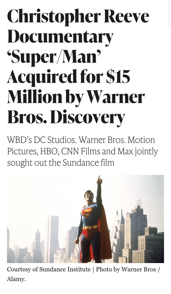 We sold our film! See article for news. Also, I don’t use Twitter anymore so please follow me on Instagram or LinkedIn if you are interested thewrap.com/christopher-re… #sundance #Sundance2024 #documentary