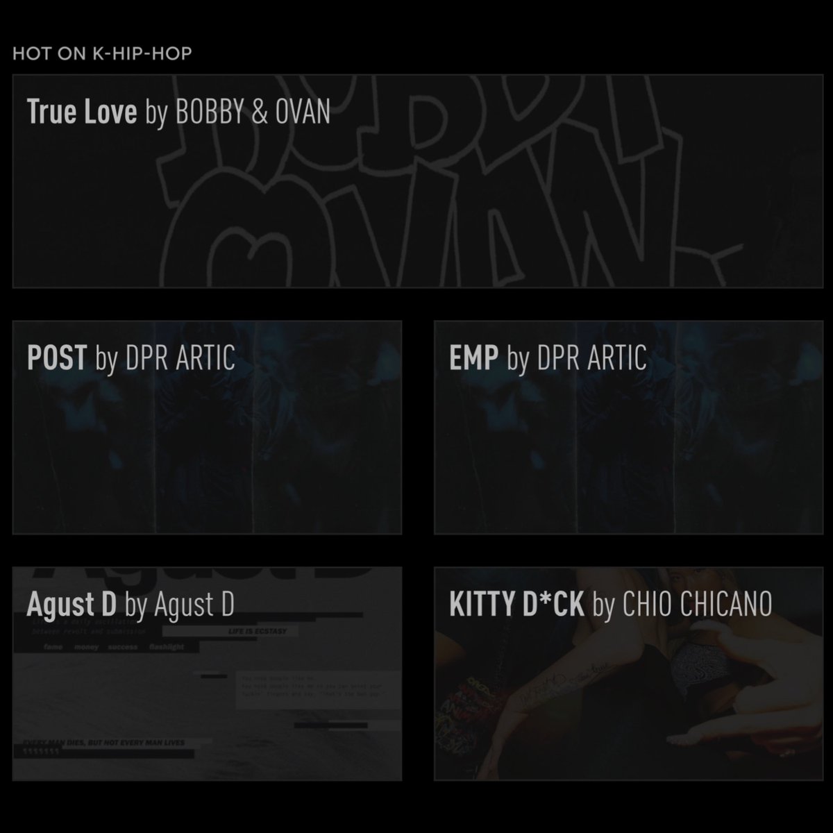 #GeniusCharts | DPR ARTIC (<a href="/DPR_ARTIC/">DPR ARTIC</a>) lands 4 songs from #KINEMA onto the Genius Korea charts!

“Do or Die” ft. <a href="/DPRIAN_/">Christian Yu</a> &amp; “Dream” ft. <a href="/TheDeep_offical/">The Deep ☆ KPOP B!TCH</a> debuts at #2 &amp; #4 on the K-Pop chart respectively!

“POST” ft. #ODEE, #oygli &amp; #RohYunha &amp; “EMP” ft. 1300 debuts at #2 &amp; #3 on