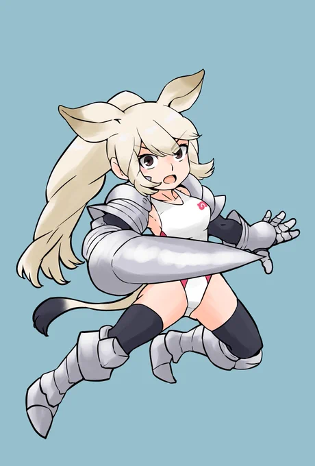 今日は競泳シロサイお嬢様