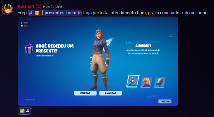 BCstore2024's tweet photo. +1 Venda de presente de 1.200 Vbucks !
Cliente @KwaNn2024 
Link da Nossa Loja https://t.co/7nIAsuG4N5 https://t.co/aOXcf3K7qA