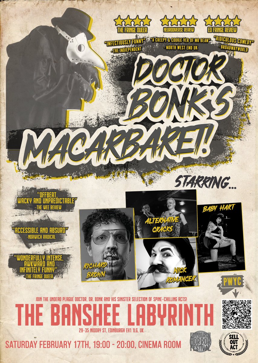 DoctorBonk69's tweet photo. Hello Boys &amp; Girls! In just 2 weeks you can catch the Valentine's Special 💘 of 'Dr.Bonk's Macarbaret' on the 17th Feb, 19:00 in @B_Labyrinth for an evening of spooky Drag, Burlesque, Comedy, Music and Medical Mayhem! 💉 ❤️ 🩸

TICKETS: https://t.co/eOnNSDpdNJ https://t.co/Y8MZD4rZrS