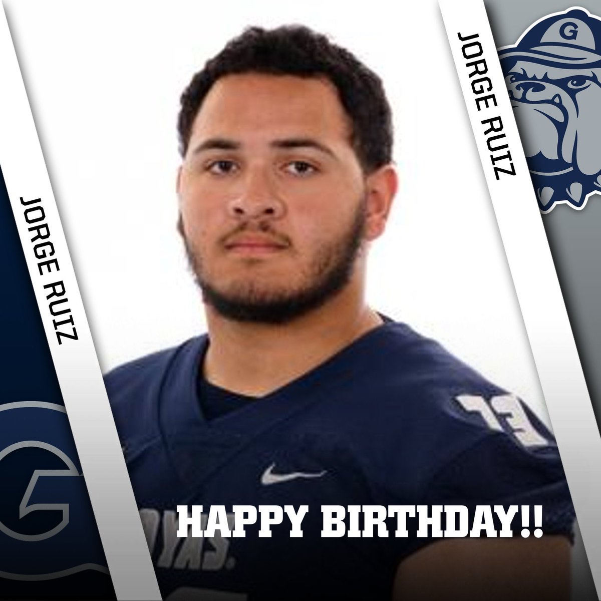 Happy Birthday to Hoya OL @JorgeRuiz3rd 🥳 🎂 🎉