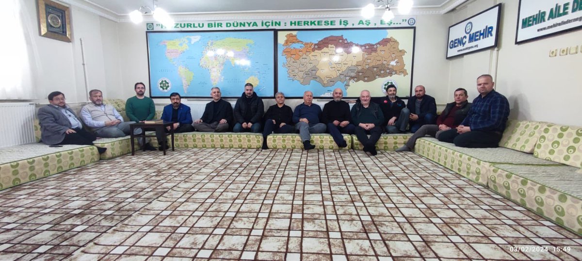 Dostlarım; Mehir Vakfı Şubat Ayı Mütevelli Heyeti Toplantısı Prof Dr Saffet Köse Hocamızın katılımıyla gerçekleştirildi. Gazze ve Kahramanmaraş toplu düğünleri ve Azerbaycan ziyaretimiz değerlendirildi. Alınan tüm kararlar tüm insanlık için hayırlara vesile olsun inş. <a href="/mehirvakfi/">Mehir Vakfı</a>