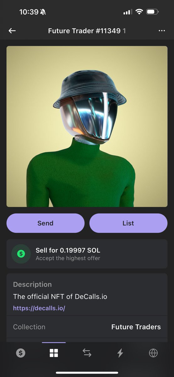 samoelyfe's tweet image. Rare future trader of Solana 👾‼️

@DeCallsNFT 

Steady getting streaks 🚀

#futuretrader #decalls #snipertrader #minutetrades #degen #defi