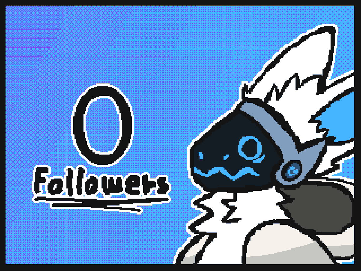 Gracias por los 0 seguidores, estoy realmente agradecido.
Thanks for the 0 followers, I'm truly grateful.
:3💙

#furryart #furryfandom #furrycommunity #furryartist #furry