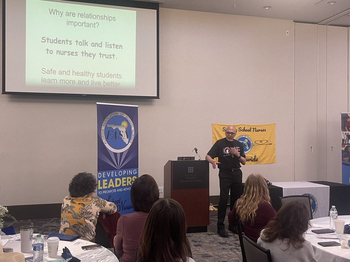 Lkern12's tweet image. Kicking off Day 2 Florida Association of School Nurses featuring @drstephensroka The Power of One, The Power of Many #SchoolNurses help make schools safer so kids can learn! #FASN2024 @fasnchatter @schoolnurses
