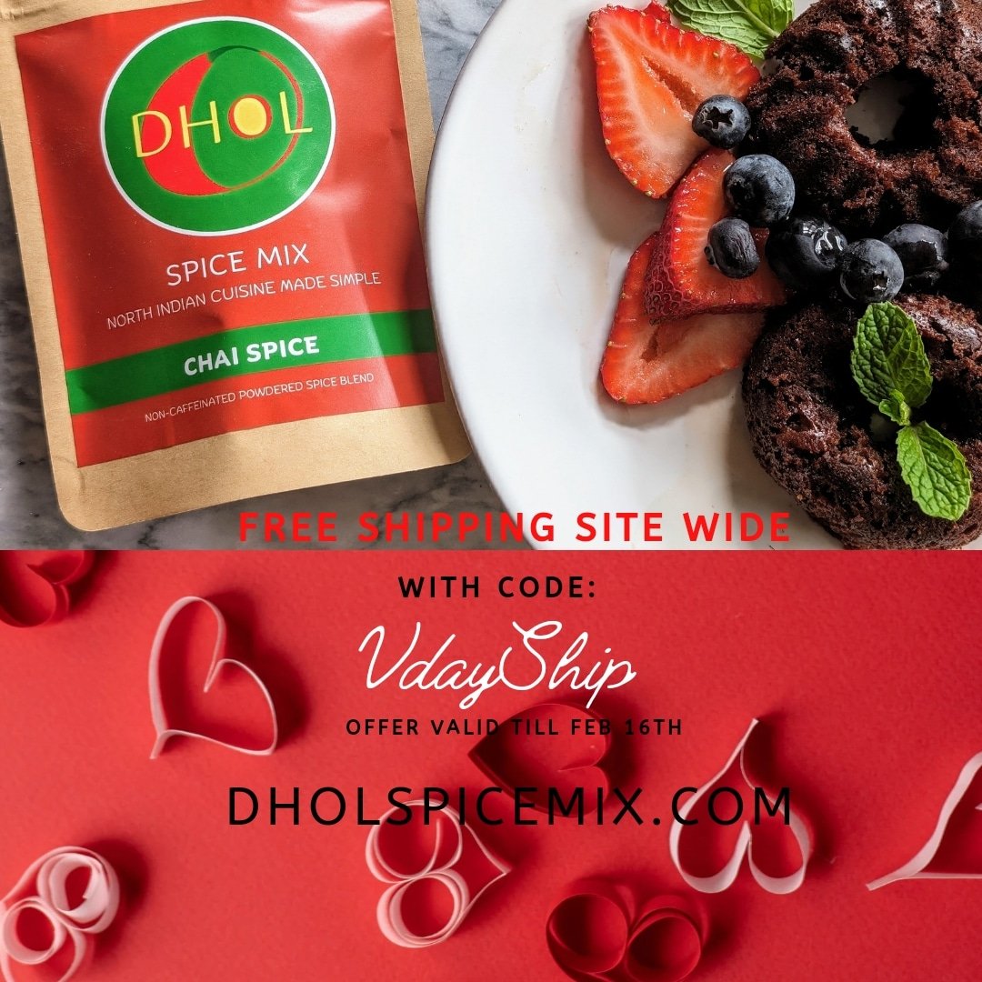DholSpiceMix's tweet photo. Free shipping till Feb 16th! 
Check out our Spice kits that help you cook up a delightful Indian meal (maybe even for Valentine's day 😉). But don't forget our fan favorite, DHOL Check out  recipes you can try out on my blogs at https://t.co/0NCr0wIsZV
#Foodies #handmade #spices https://t.co/Hfd1xIUQV1