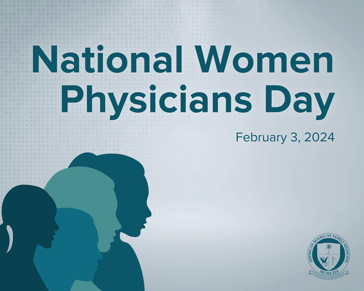 Happy #NationalWomenPhysiciansDay! On this day we recognize the more than 50,000 ABFM board-certified women and thank you for the care you provide and the communities you lift up. #MyABFM #DABFM #FamilyMedicine