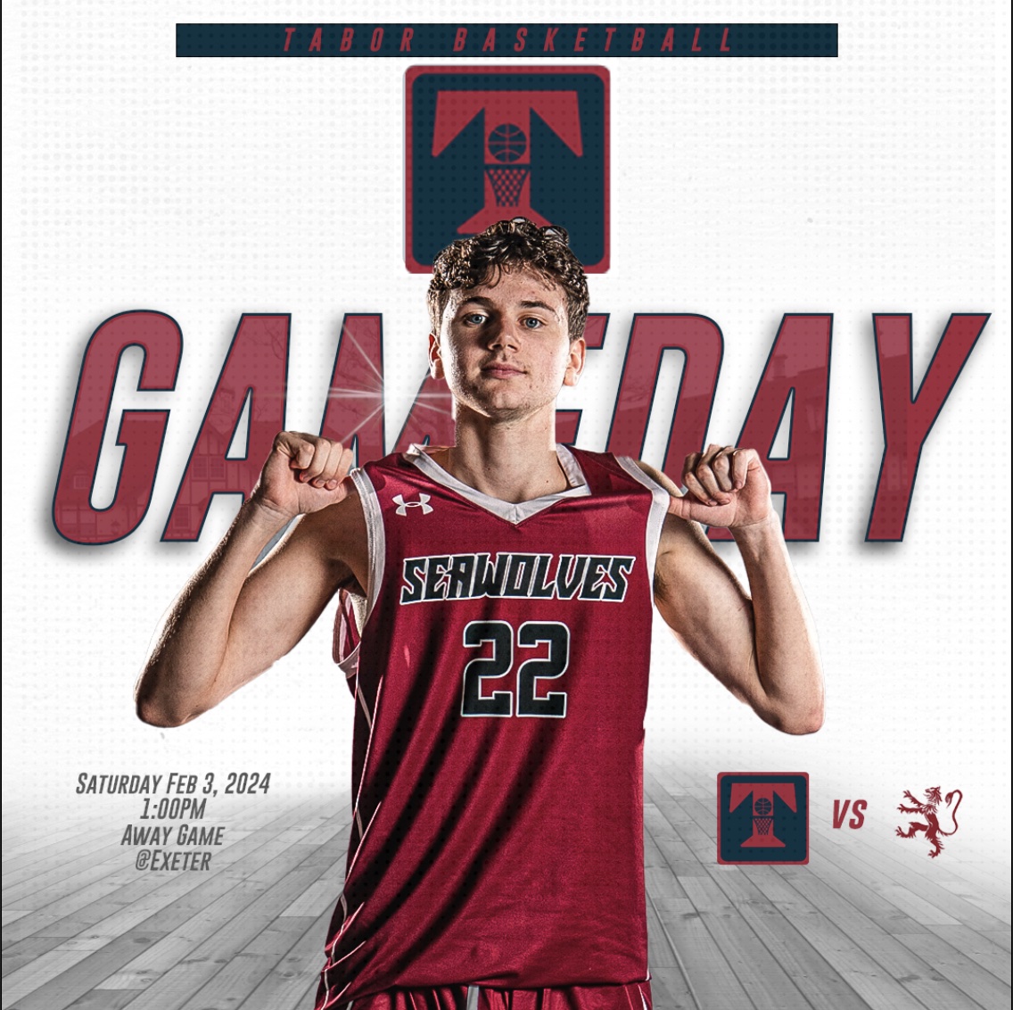🏀💯 On the road  🛣️ this afternoon  🏀💯

🆚 Exeter
⏰ 1:00pm
📍 Exeter, NH
🎥events.locallive.tv/events/134995