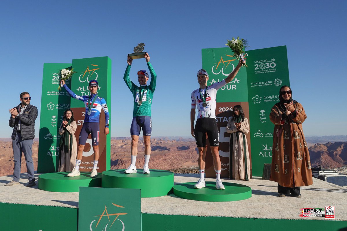 @UAE-TeamEmirates (@teamemiratesuae) on Twitter photo A solid week of racing at <a href="/thealulatour/">طواف العلا | ALULATOUR</a> 🇸🇦. It ends with a podium place for <a href="/finnfisherblack/">Finn Fisher-Black</a> 🇳🇿 with 3rd overall.
#WeAreUAE #AlUlaTour A solid week of racing at <a href="/thealulatour/">طواف العلا | ALULATOUR</a> 🇸🇦. It ends with a podium place for <a href="/finnfisherblack/">Finn Fisher-Black</a> 🇳🇿 with 3rd overall.
#WeAreUAE #AlUlaTour