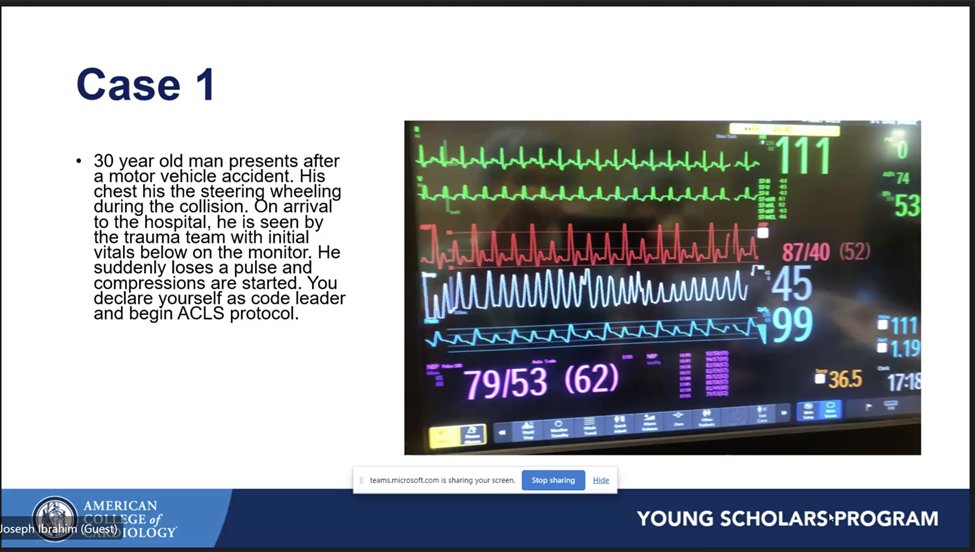 Had the best time presenting about Cardiac Critical Care for the @ACCinTouch Young Scholars alongside @AlixB8 @Markschmidhofe1 @JosephIbrahimMD! Always such a wonderful opportunity to introduce the next generation of cardiologists to the best field in medicine 🫀🩺🚑