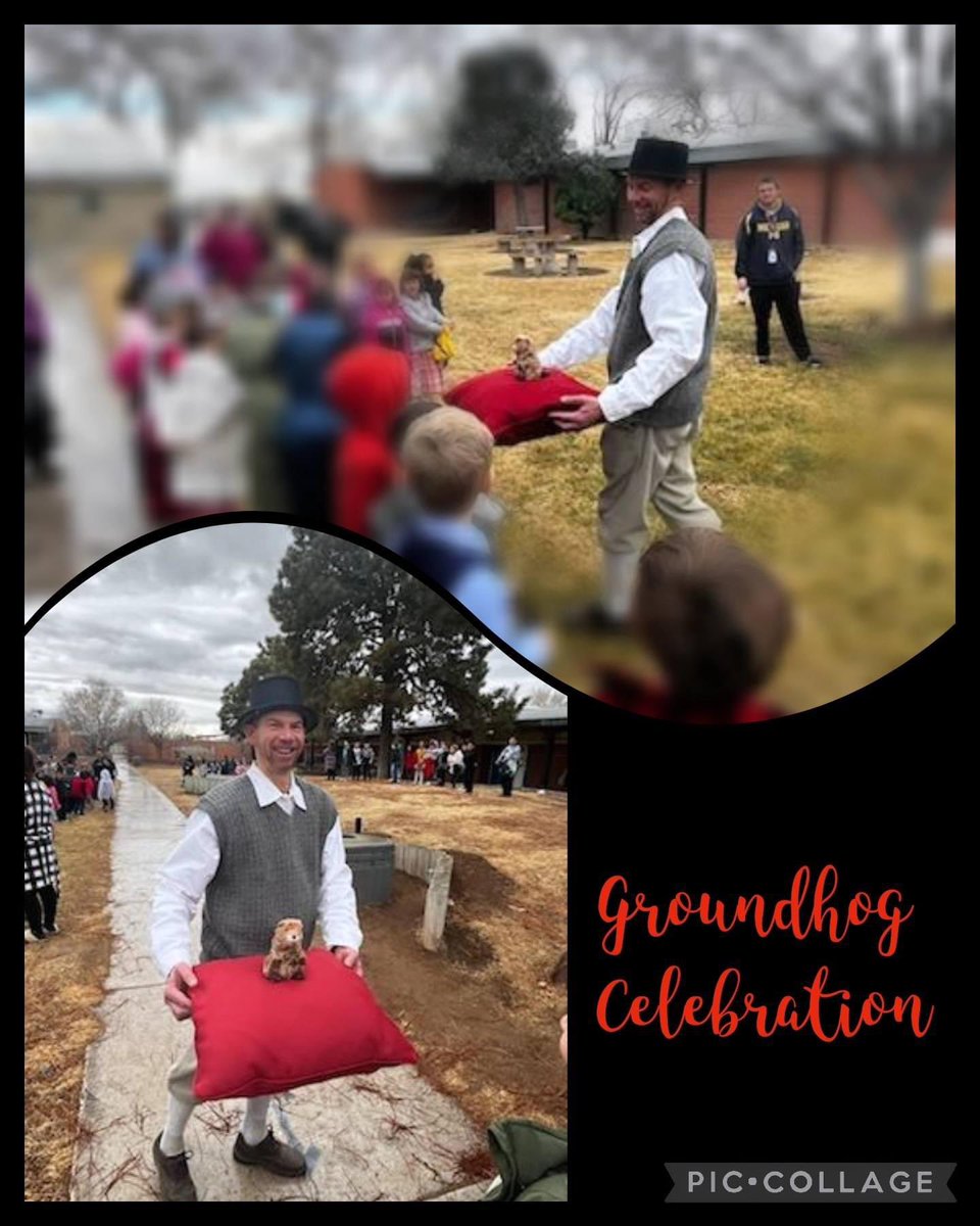 NewFuturesPrinc's tweet photo. Alva the Alvarado Groundhog Celebration! ⭐️ Spring is coming!!!
#abqschools #albuquerqueschools #apsschools #apselementary #apselementaryschool 
#Albuquerque #Albuquerquepublicschools 
#aps #TheStaroftheNorthValley #groundhogday @APS_Elementary @ABQschools https://t.co/O3dfXtGHRp