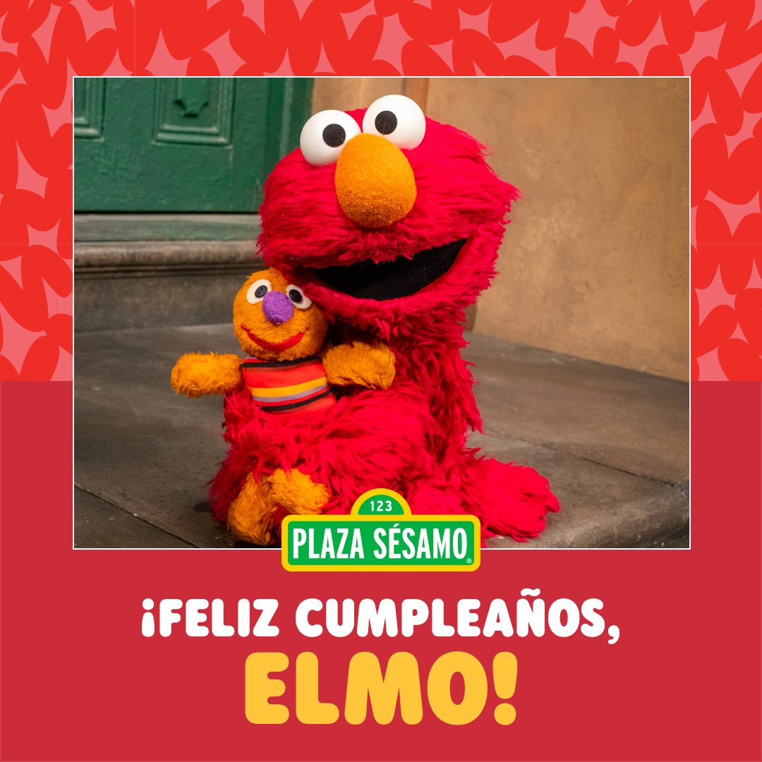 Hoy celebramos a alguien muy especial, ¡Feliz cumpleaños, Elmo! Ayúdanos a  hacer de este el mejor día para nuestro divertido y adorable amigo  terminando esta frase: \, image size:1080x1080
