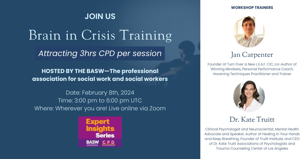 drkatetruitt's tweet image. 🌟 Empower Yourself and Others: Neuroscience-Based Workshop on Building Brain Resilience 🌟

Join me and Jan Carpenter, at our upcoming workshop hosted by the @BASW_UK 

Book your slot today: i.mtr.cool/mdslauhckf

#BrainResilience #NeuroscienceWorkshop #HaveningTechniques