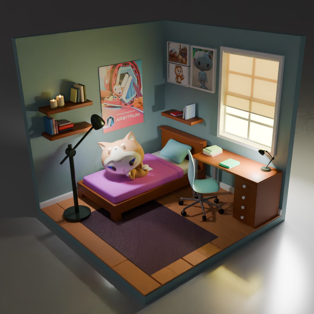 Gm Krew!
Katurdays are a purrfect time to take paws and chill.  ⏸️😎

#KittyInu 🐾#Caturday