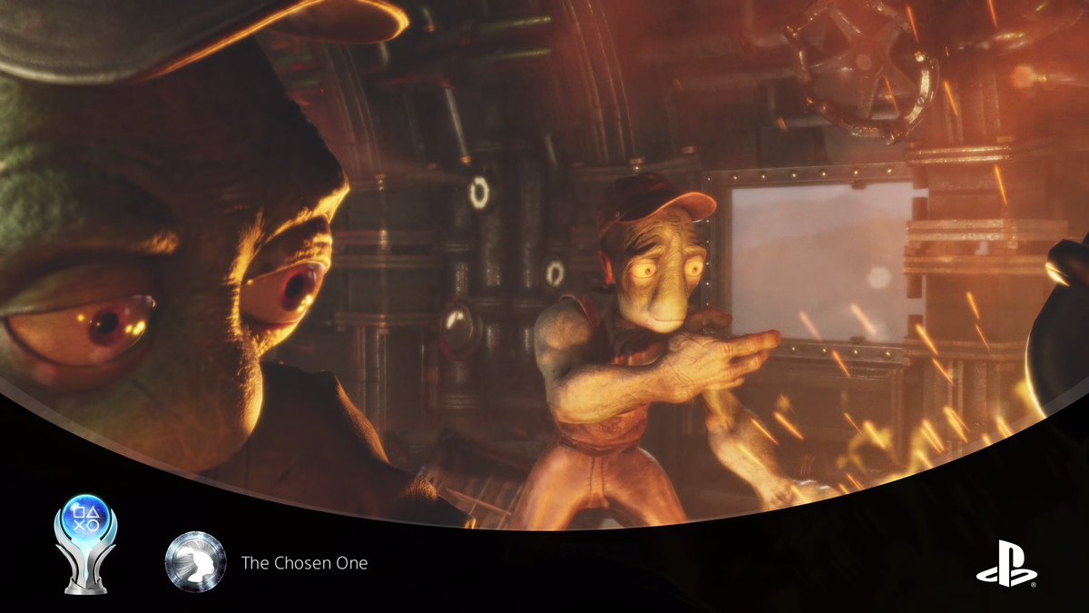 #PlatinumTrophy 758 Oddworld Soulstorm. One of THE worst plats I’ve gotten in awhile. Game is terrible. Stupid and meticulous requirements for trophies and on top of it, a serious story?? You could possess farts in the past! What happened to possessing farts!? #possessedfarts