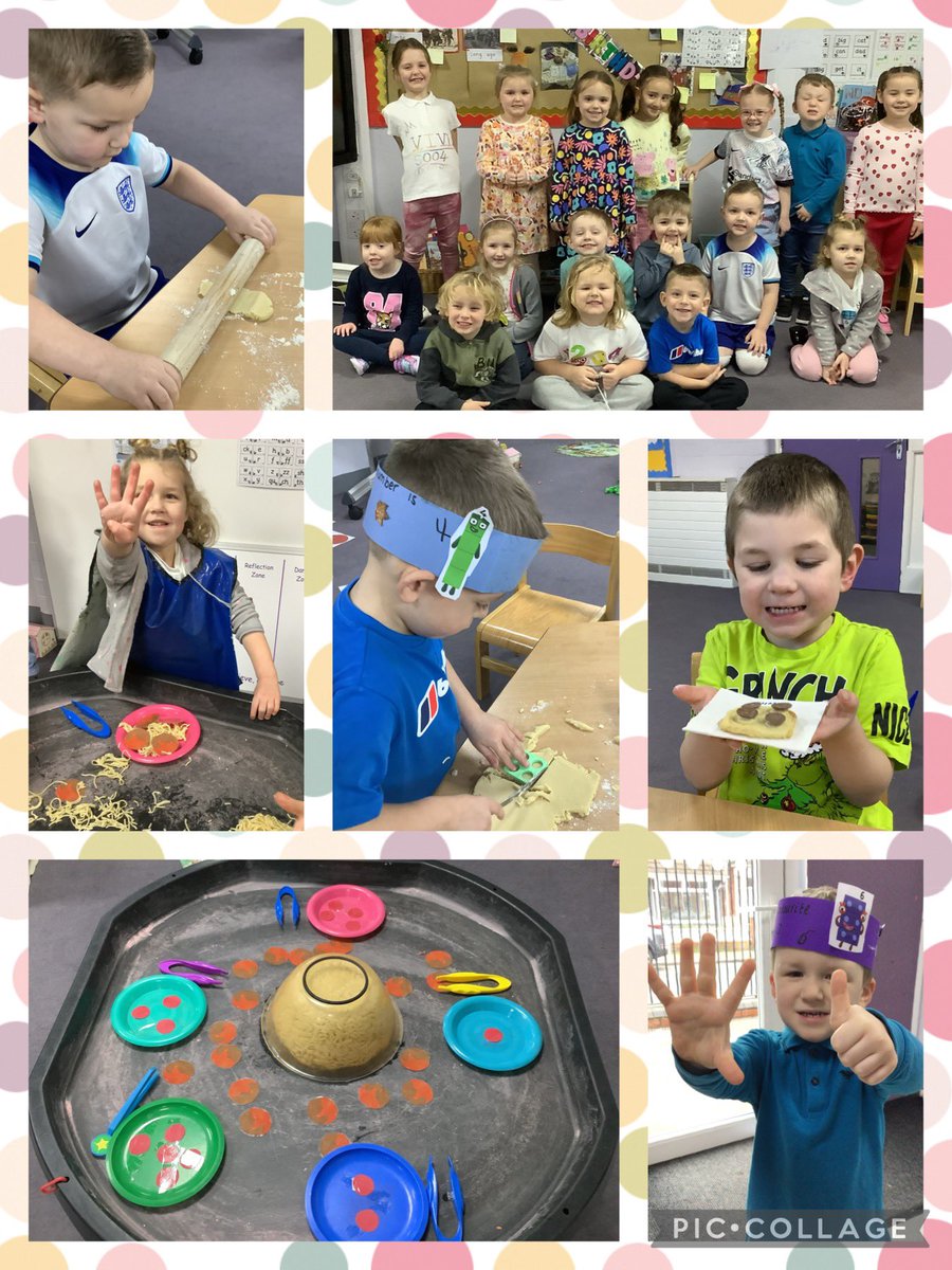 Children in FS2 celebrated Number Day with a range of number themed activities #EllistonEYFS #EllistonMaths