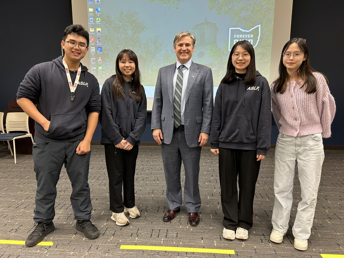 chaoyanglee's tweet photo. Visitors from Taiwan’s Asia University introduce themselves to @OHIO_HSLS community. Thank you for bringing the world (and snacks) to us! Thank you Chris for planning the refreshments. Thank you Dean McCarthy for stopping by @CHSPOhio https://t.co/iUW2DgkboA