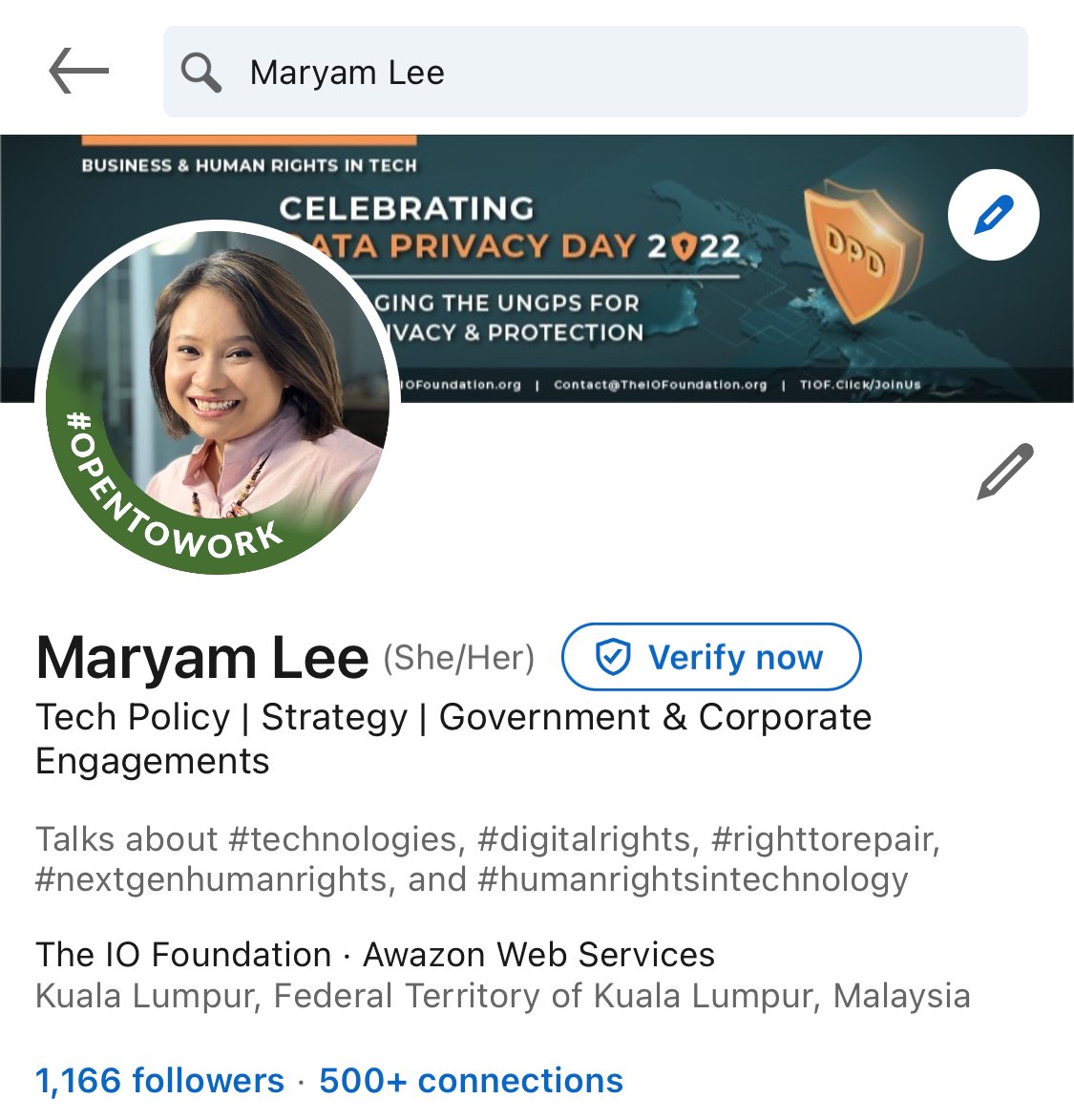 If you haven’t followed or connected with me on LinkedIn, you probably should.

I don’t fuck around when it comes to sharing knowledge and experience on next level #technology.

Happy new year! 🐉🐉🐉

linkedin.com/in/maryamlee