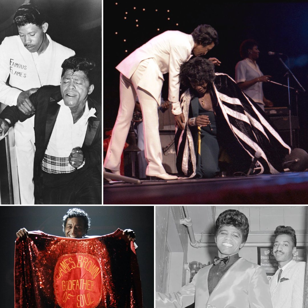 JamesBrownFF's tweet photo. Flashback Saturday: James Brown and his longtime emcee and cape man, Mr. Danny Ray 💕

#BlackHistoryMonth #FlashbackSaturday #JamesBrown #DannyRay #GodfatherOfSoul #Capeman https://t.co/CkiKJBUn52