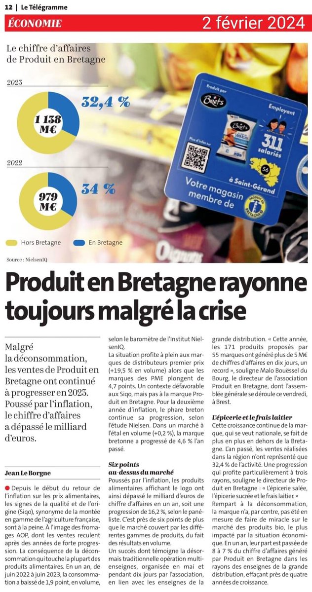 On peut effectivement lancer toutes les études d’impact que l’on veut et qui ne sont jamais concluantes. Produit en Bretagne nous montre concrètement comment se porterait l’économie d’une Bretagne à 5 ! Il est temps d’agir pour unifier notre #Bretagne. #44BZH @produitenbzh